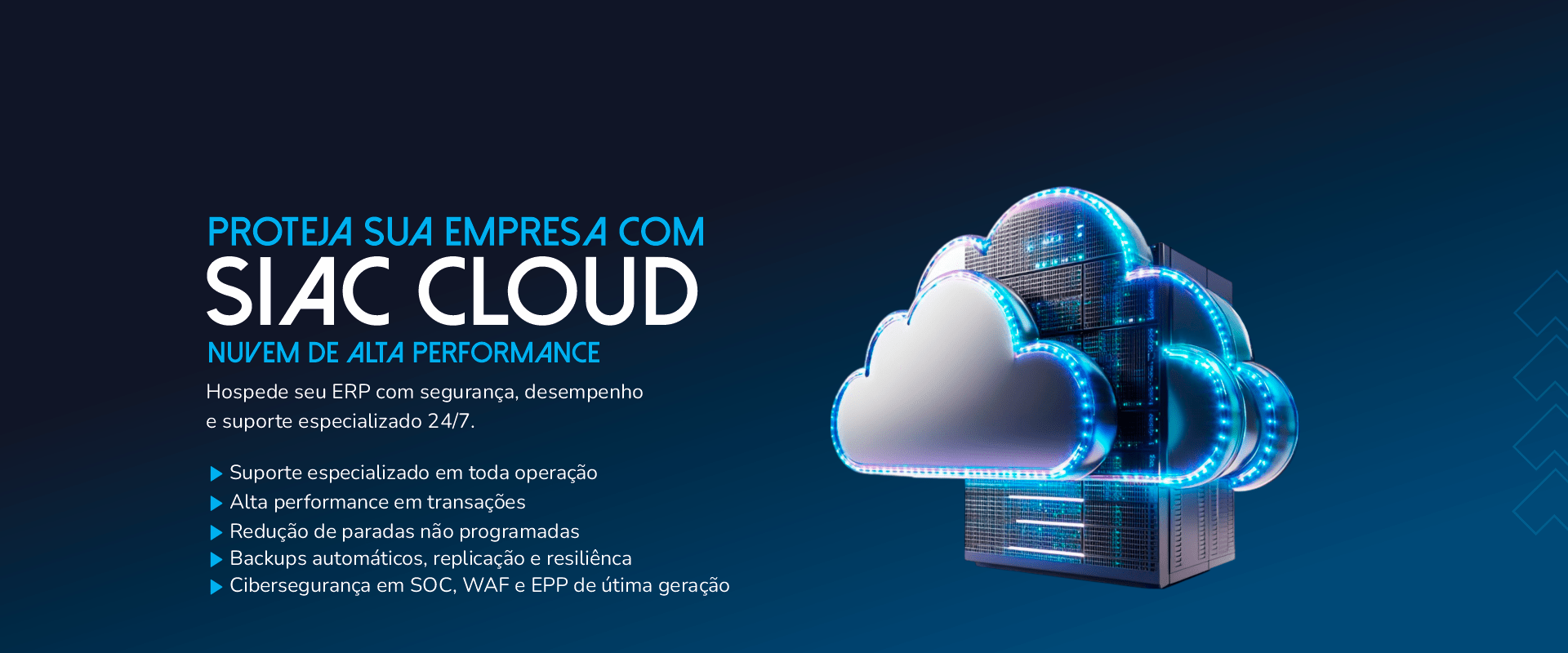 SIAC Cloud — Infraestrutura de TI, Cloud e Cibersegurança com suporte 24/7